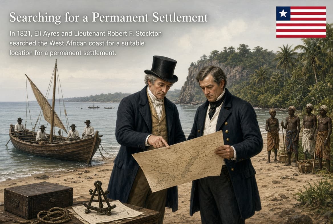 The Arrival of the First Black American Settlers in Liberia